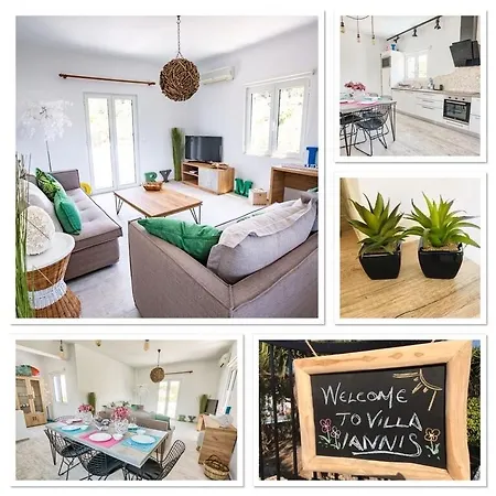 Villa Iannis In Almyrida Slechts 350m Het - Auto Huren Niet Nodig - Gratis Samariakloof